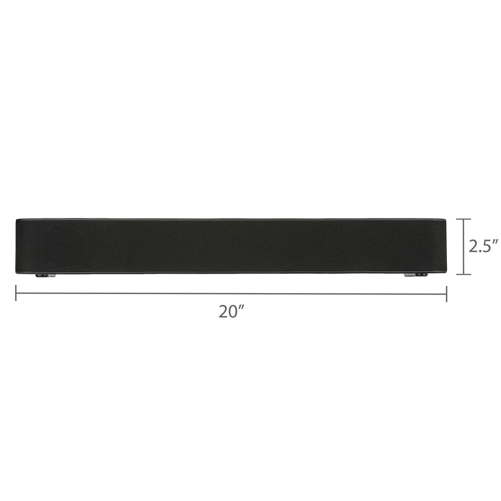 onn Bluetooth 2.0 Channel Soundbar with Multi-Color LED Lighting, 20", Black - USA MEGA SHOP