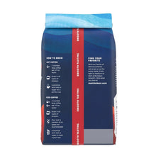 Seattle’s Best Coffee ground coffee bag back with brewing instructions