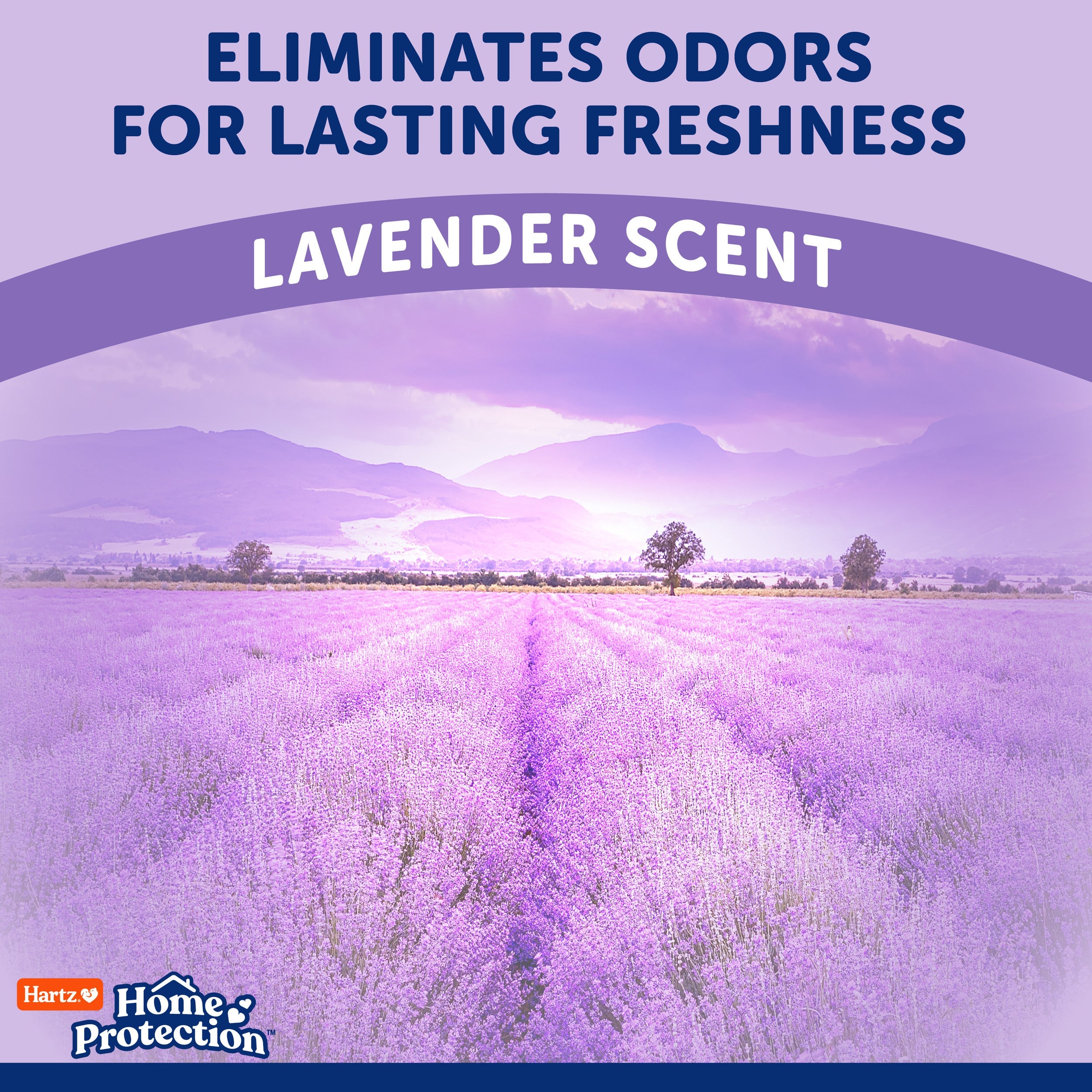 Hartz Home Protection Super Absorbent Odor Eliminating Lavender Scented No Leaks Dog Pads, Regular, 21 in x 21 in, 50 Count
