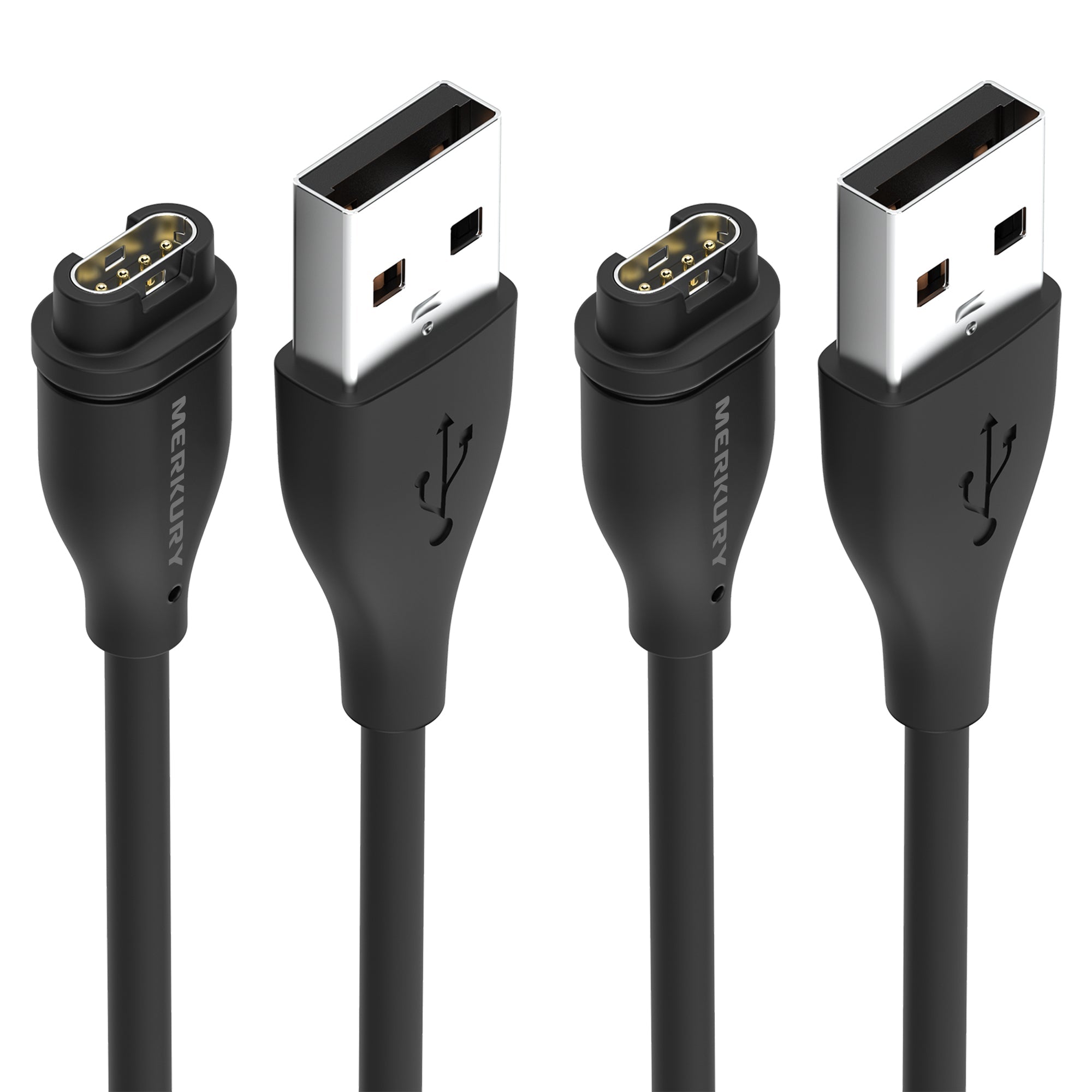 2 Pack Charge Cable - Garmin - 3 Ft - Black