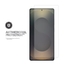 Tempered glass screen protector with blue light filtering, clear