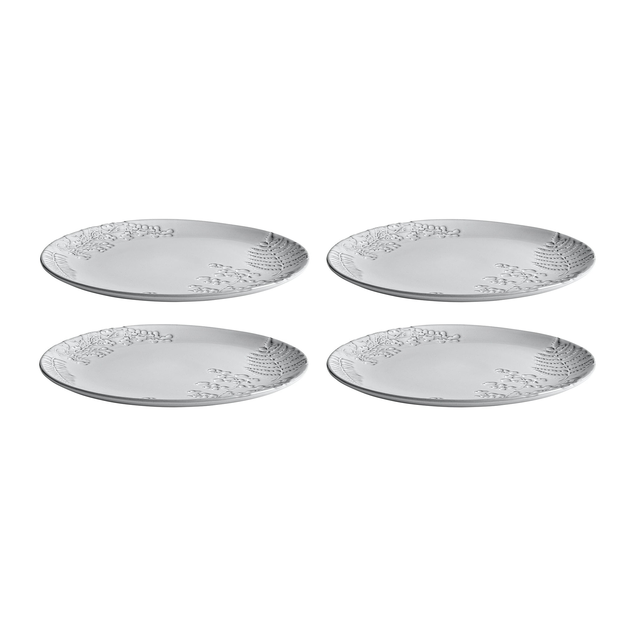 Better Homes & Gardens Ellie Collection Gray Stoneware Dinner Plate, 10.7inch