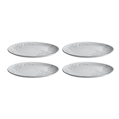 Better Homes & Gardens Ellie Collection Gray Stoneware Dinner Plate, 10.7inch