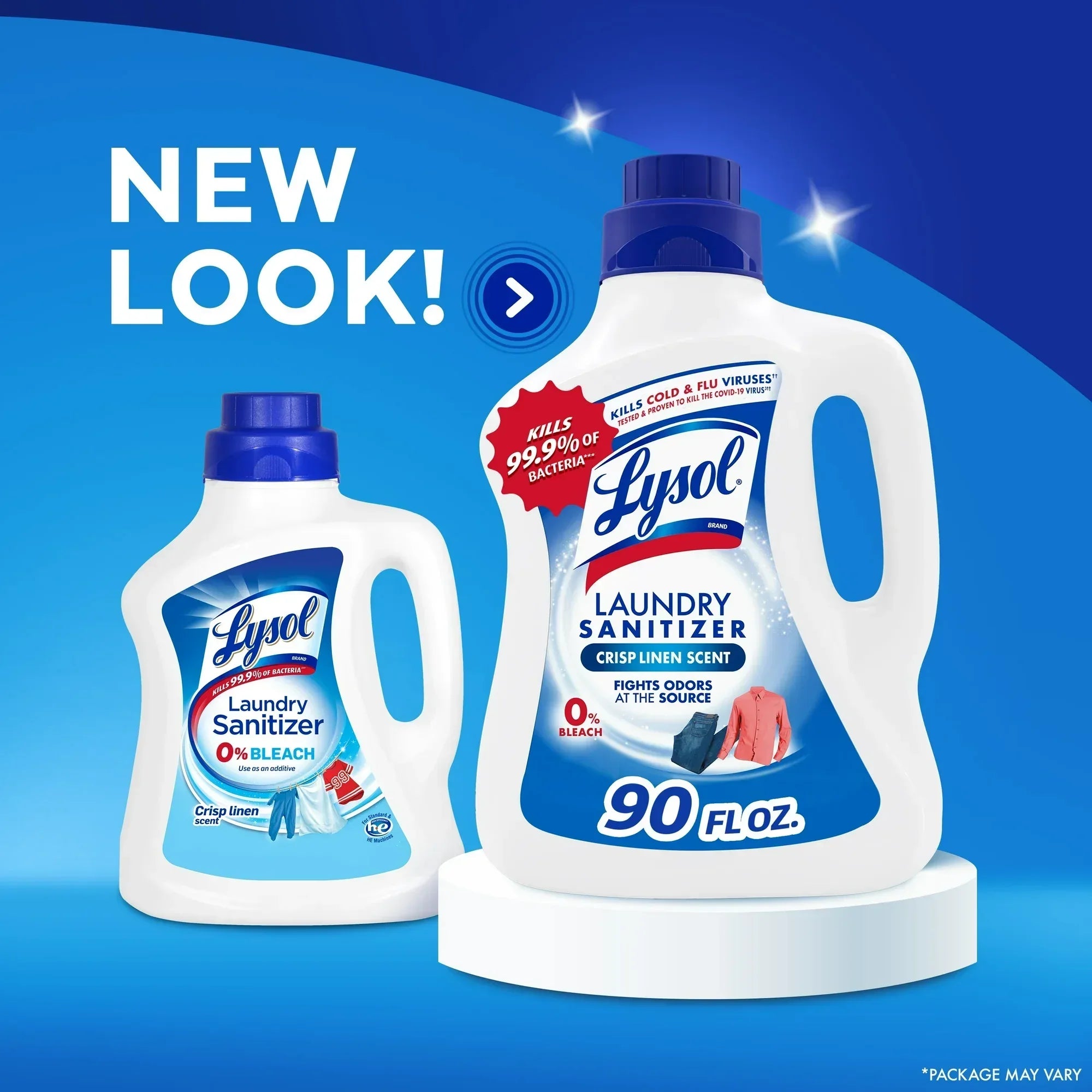 LysolÂ® Laundry Sanitizer Additive, Laundry Detergent Additive, 0% Bleach, Crisp Linen Scent, 90 oz - USA MEGA SHOP