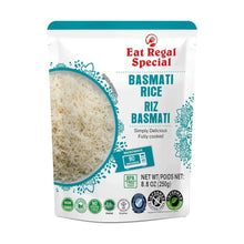 Microwaveable basmati rice pouch, Eat Regal Special, 8.8 oz net weight