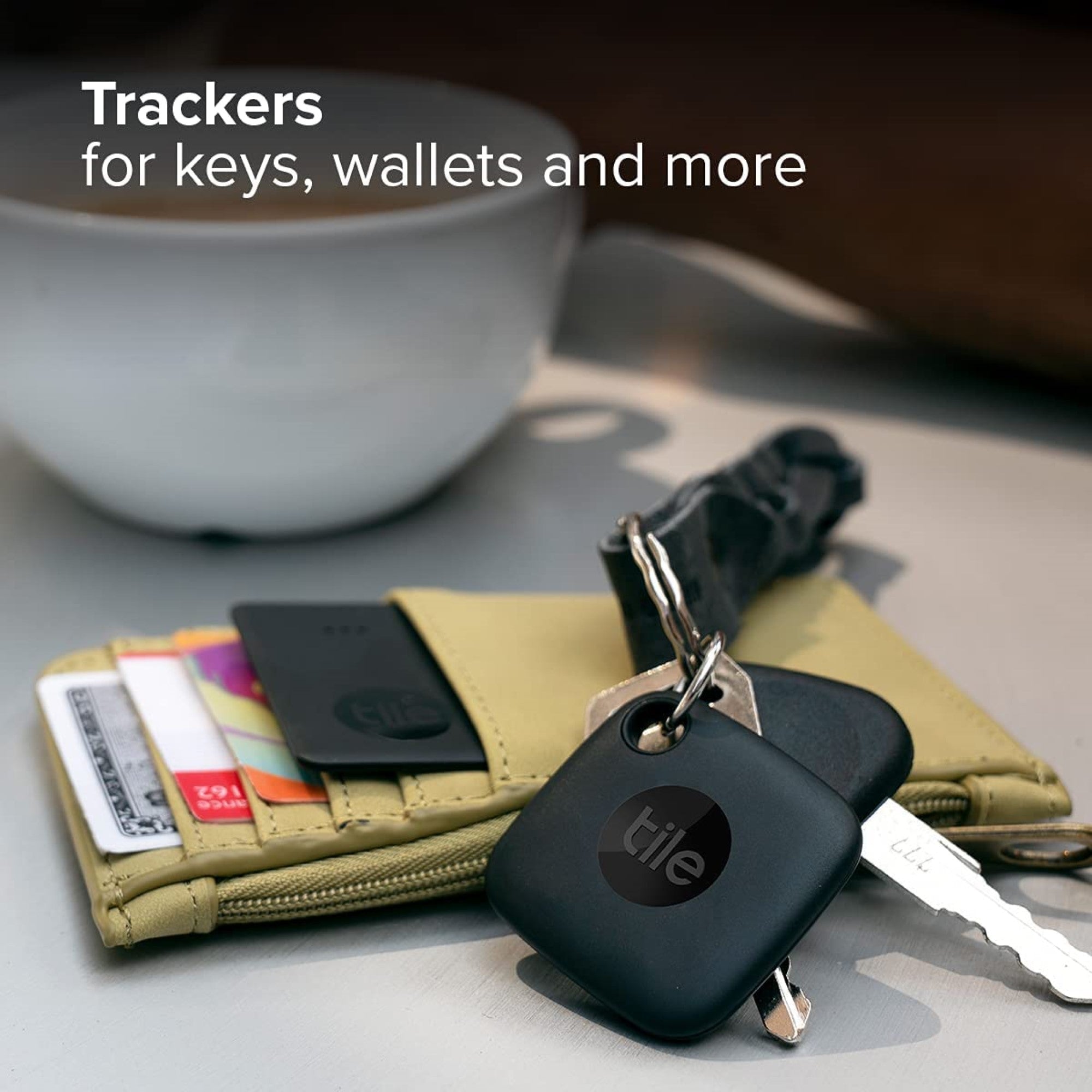 Tile Starter Pack (2022) 2-Pack (Mate/Slim). Bluetooth Tracker, Item Locator & Finder for Keys, Wallets & More; Easily Find All Your Things.