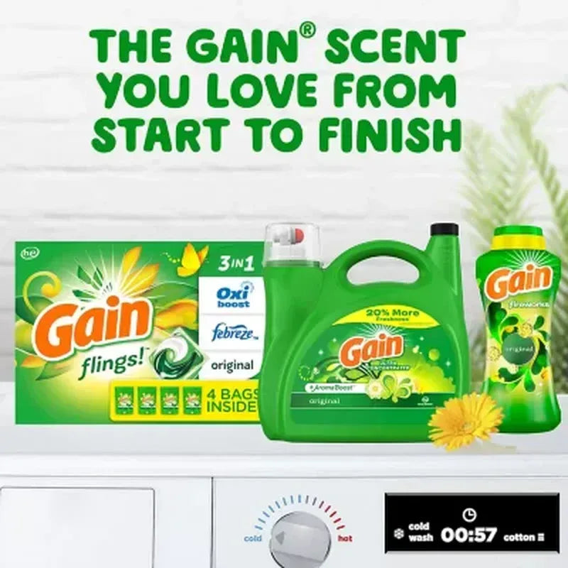 Gain Fireworks In-Wash Scent Booster Beads, Original (34 Oz.)
