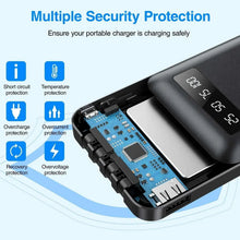JIUMESS power bank with open USB port area and security circuitry
