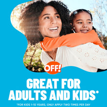 Non-greasy, fragrance-free insect repellent protection for adults and kids