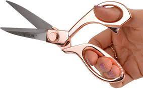 DIY Shop Craft Metal Scissors 8" Rose Gold, 1 Each