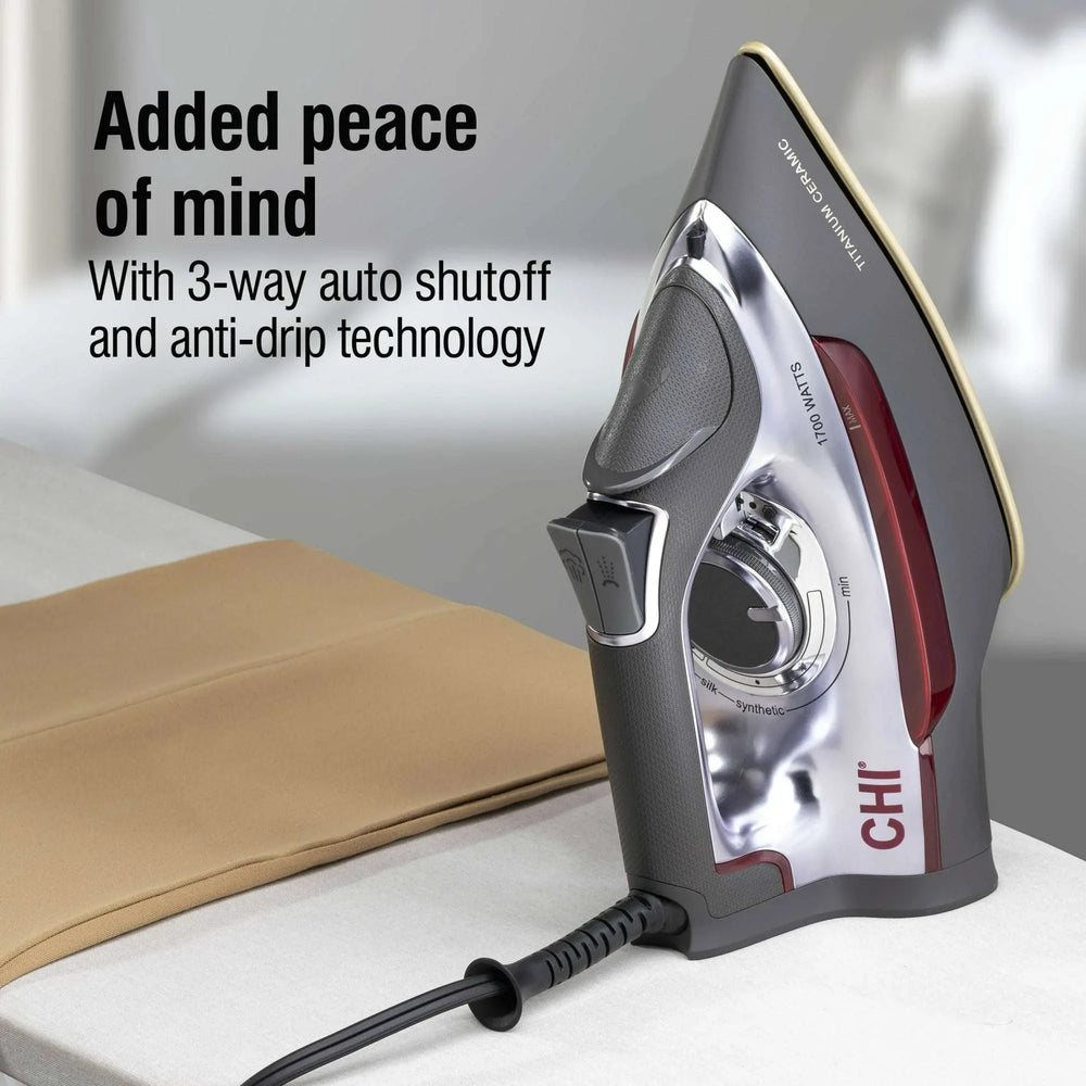 CHI Professional Iron, Titanium-infused Ceramic Soleplate, 13101 - USA MEGA SHOP