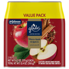 Glade value pack automatic spray refill, Warm Apple & Spices, 2 count
