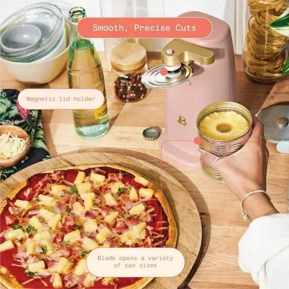Beautiful Easy-Prep Electric Can Opener, White Icing by Drew Barrymore