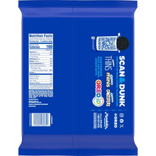 Back of Oreo cookie package with Nutrition Facts and barcode