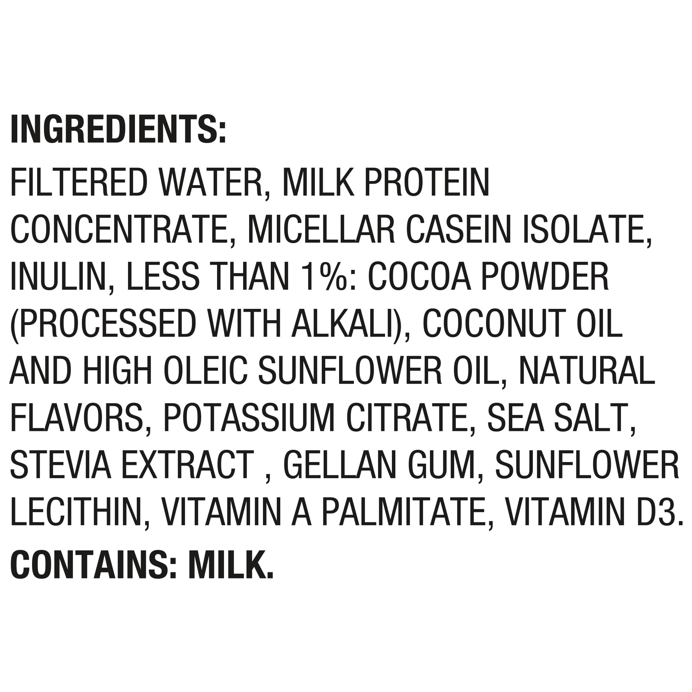 Oikos Protein Shake, Shelf Stable, Chocolate, 30g Protein, 12 fl oz, 4 Count Bottles