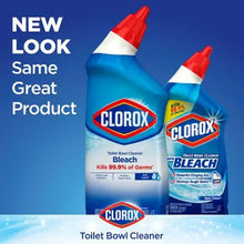 Clorox toilet bowl cleaner bleach gel bottle and small pack, blue Rain Clean