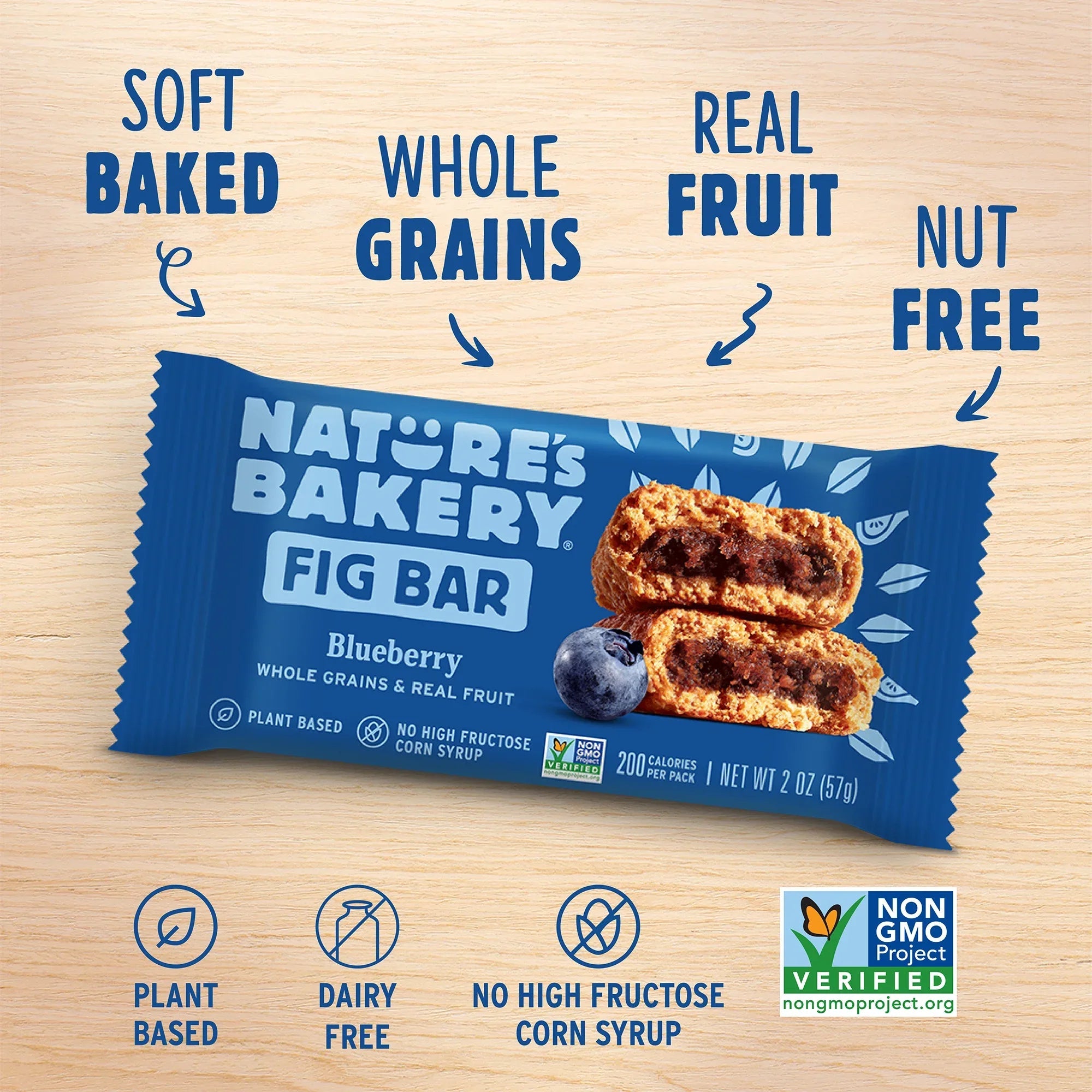 Nature's Bakery Blueberry Fig Bars, 10 Twin packs, 2 oz Each