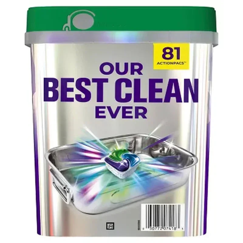 Cascade Platinum plus Actionpacs Dishwasher Detergent Pacs, Fresh Scent (81 Ct.)