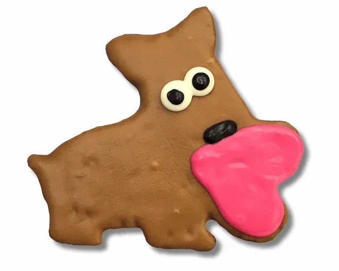 Tail Bangers Valentine's Day Peanut Butter & Honey Assorted Crunchy Dog Treats, 18 count