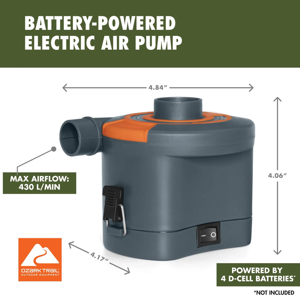 Ozark Trail Sidewinder D Cell Electric Air Pump - USA MEGA SHOP
