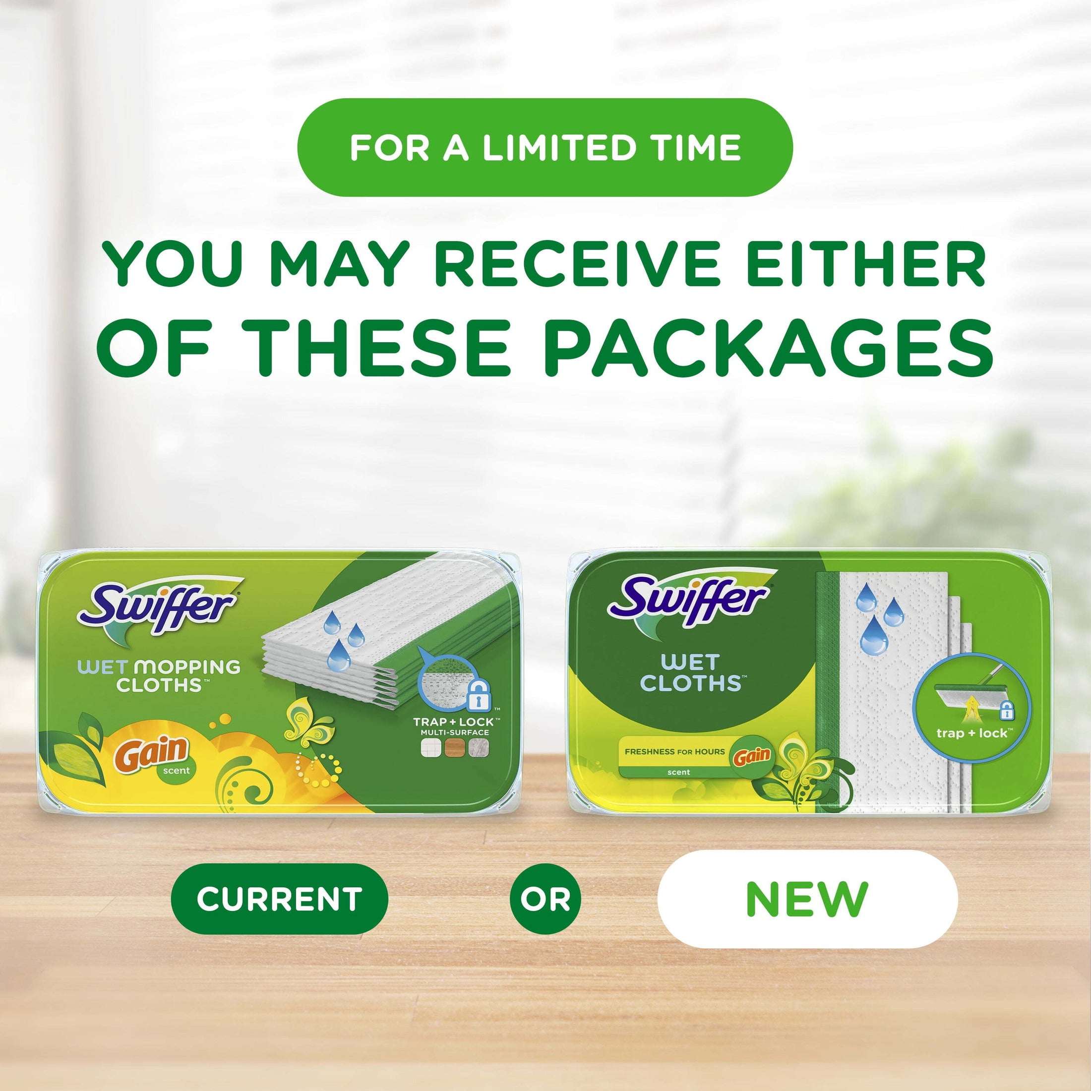 Swiffer Mop & Go Wet Refills, Gain, 24 Count