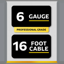 6-gauge professional booster cable label