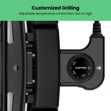 Electric indoor grill temperature control knob with high setting