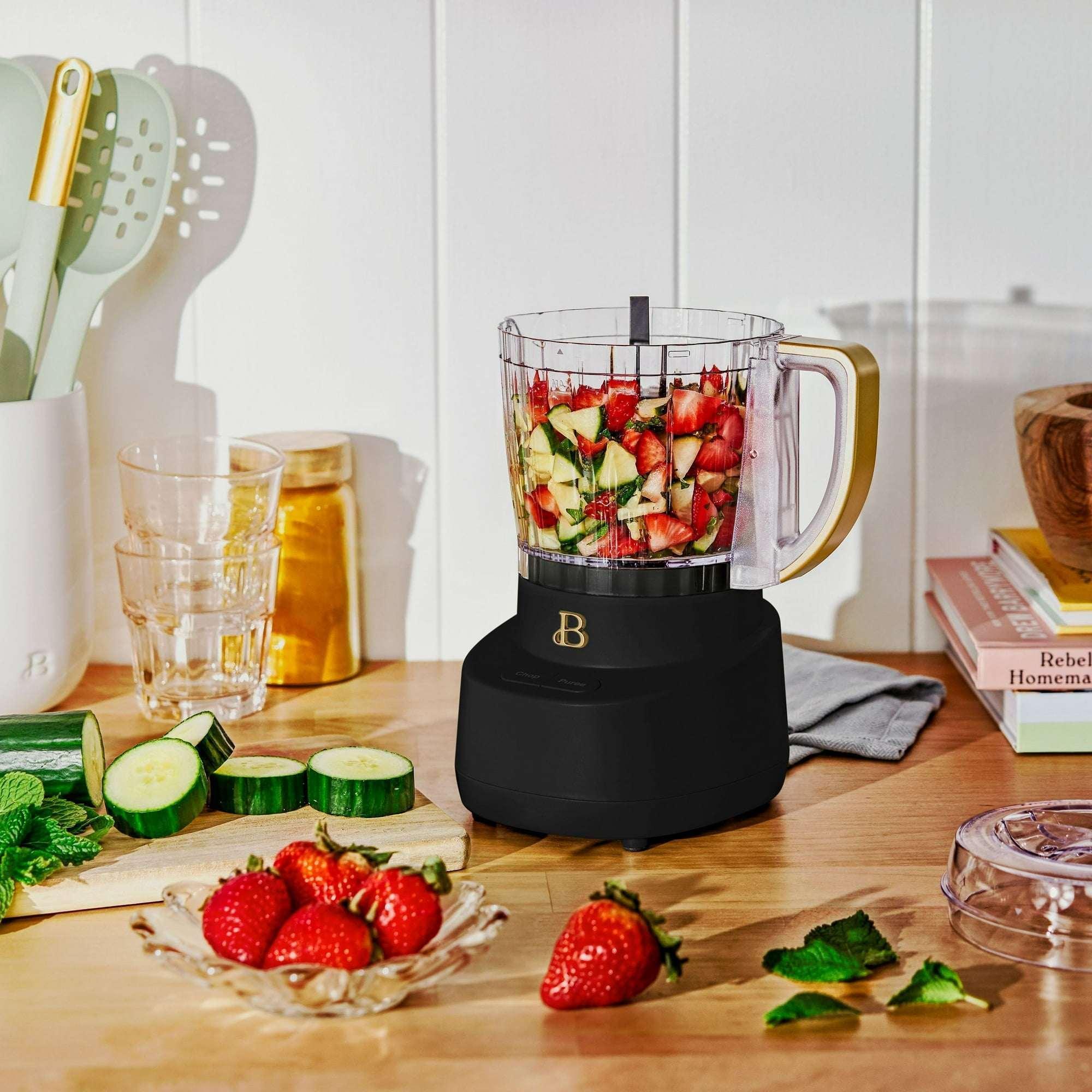 Beautiful 3-Cup Food Chopper, White Icing by Drew Barrymore