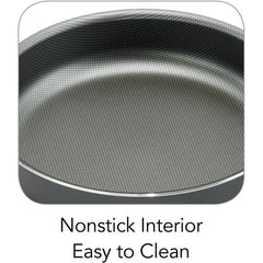 Tramontina PrimaWare 5-Quart Nonstick Covered Jumbo Cooker, Steel Gray