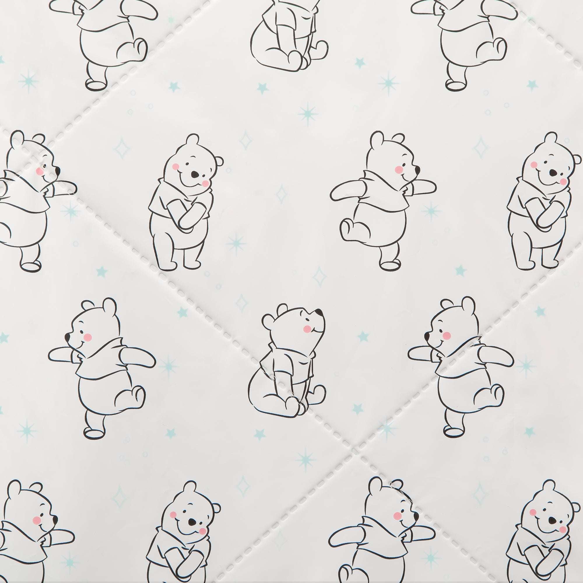 Disney Winnie the Pooh Contoured Changing Pad with Plush Cover by Delta Children – Machine Washable Cover and Waterproof Outer Layer, Grey