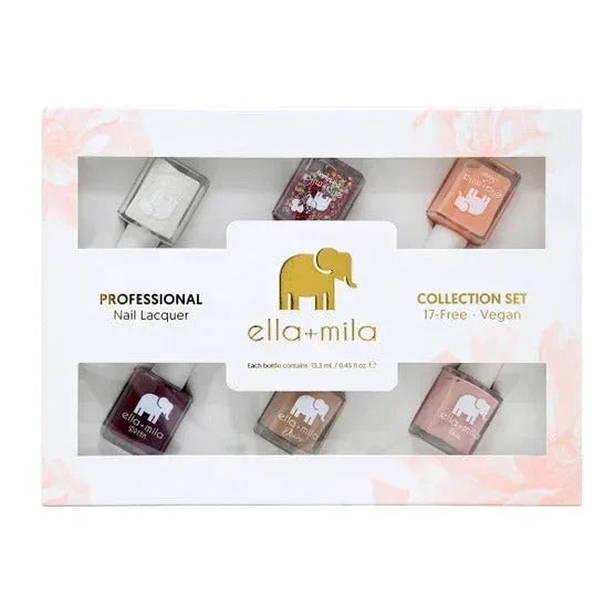ella + mila Must Have Polish Collection, 6-piece Set, 0.45 fl oz Each - USA MEGA SHOP