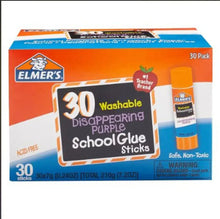 Elmer's disappearing purple school glue sticks, 30-pack in retail box