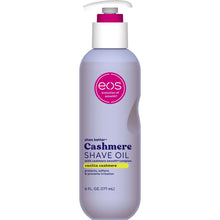 Cashmere shave oil pump bottle, lavender frosted bottle with white pump and pink cap