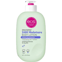 eos shea better 24H Moisture body lotion bottle, crème de pistachio