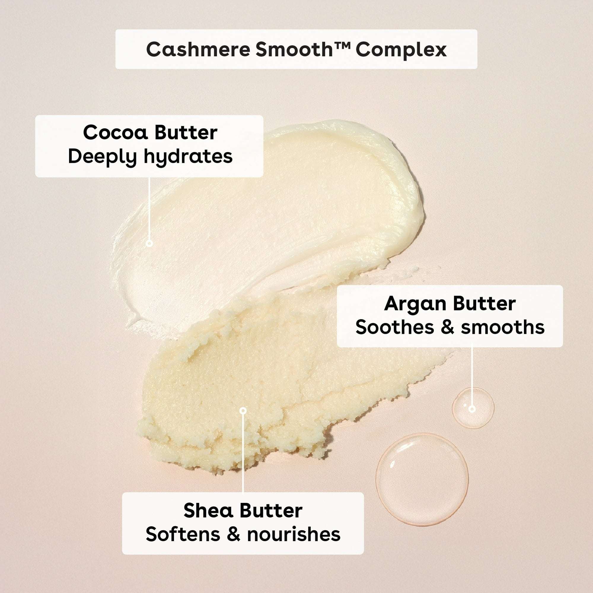 eos Vanilla Cashmere Whipped Body Butter, Rich Moisture, Deep Hydration for Dry Skin, 10 oz