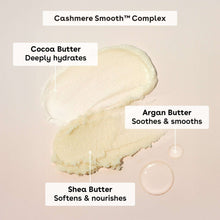 Whipped body butter texture with ingredient ingredient-complex graphic