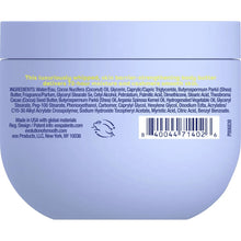 Back of body butter jar with product details panel and barcode