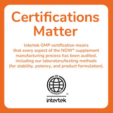 Omega-3 Fish Oil supplement bottle panel labeled Certifications Matter and Intertek GMP