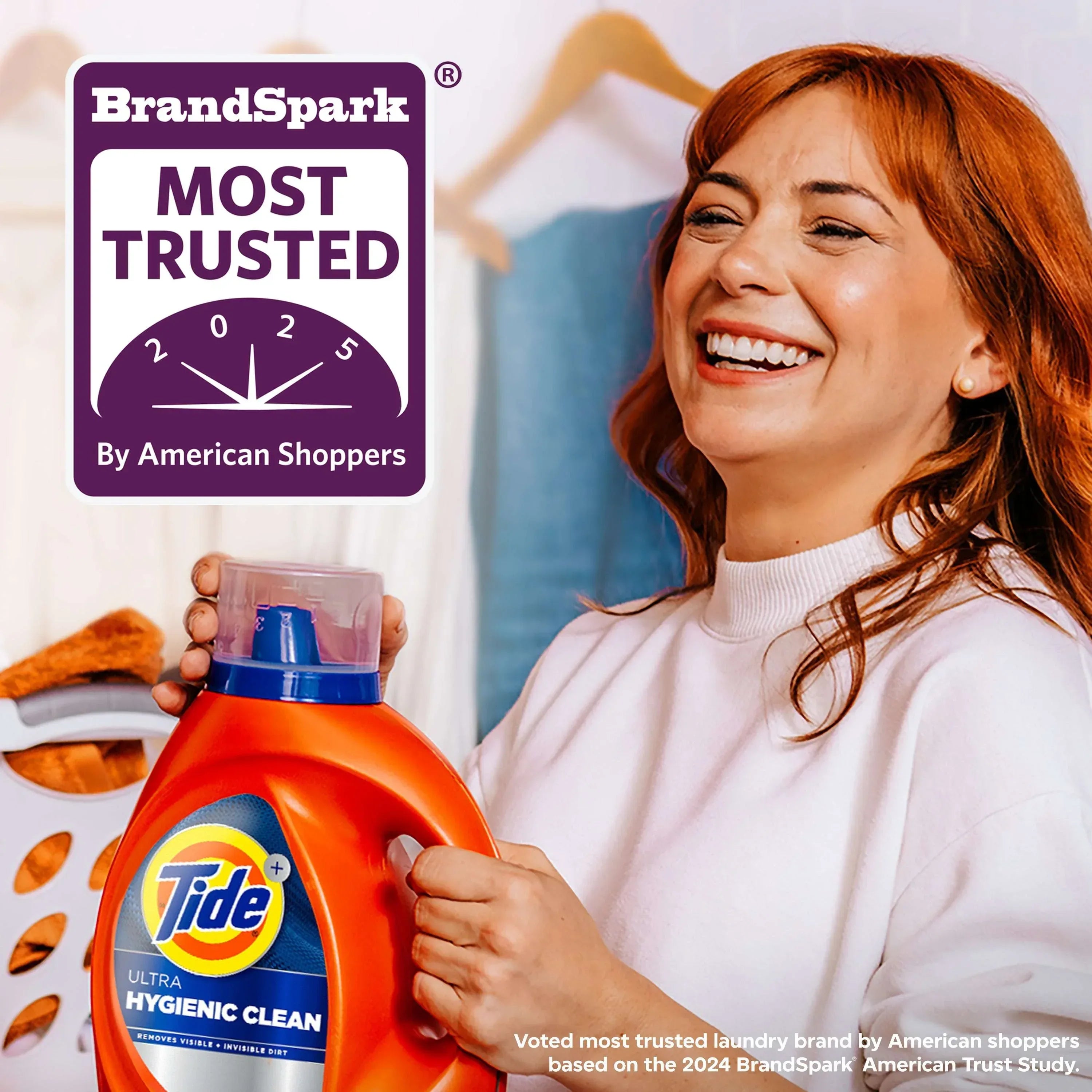 Tide Ultra Hygienic Clean Liquid Laundry Detergent, Original Scent, 84 fl oz, 59 Loads