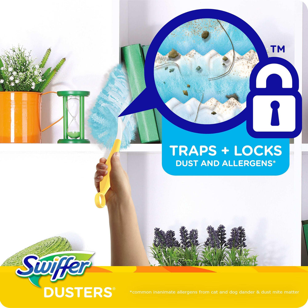 Swiffer Dusters Cleaning Kit, Feather Duster Alternative, Unscented, Includes 1 Handle + 5 Refills - USA MEGA SHOP