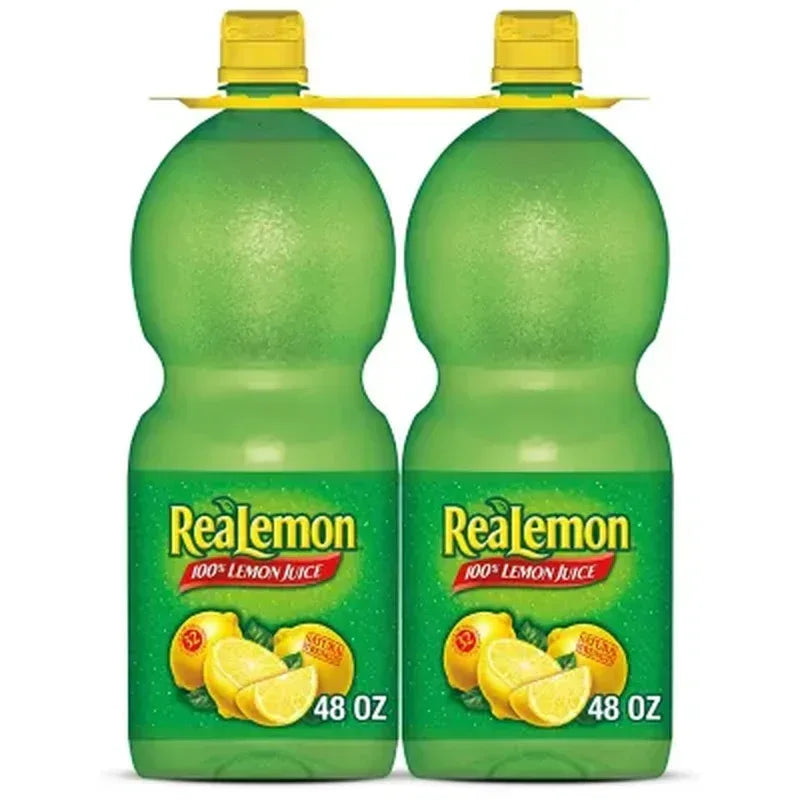 Realemon 100% Lemon Juice (48 Fl. Oz. Bottles, 2 Pk.)