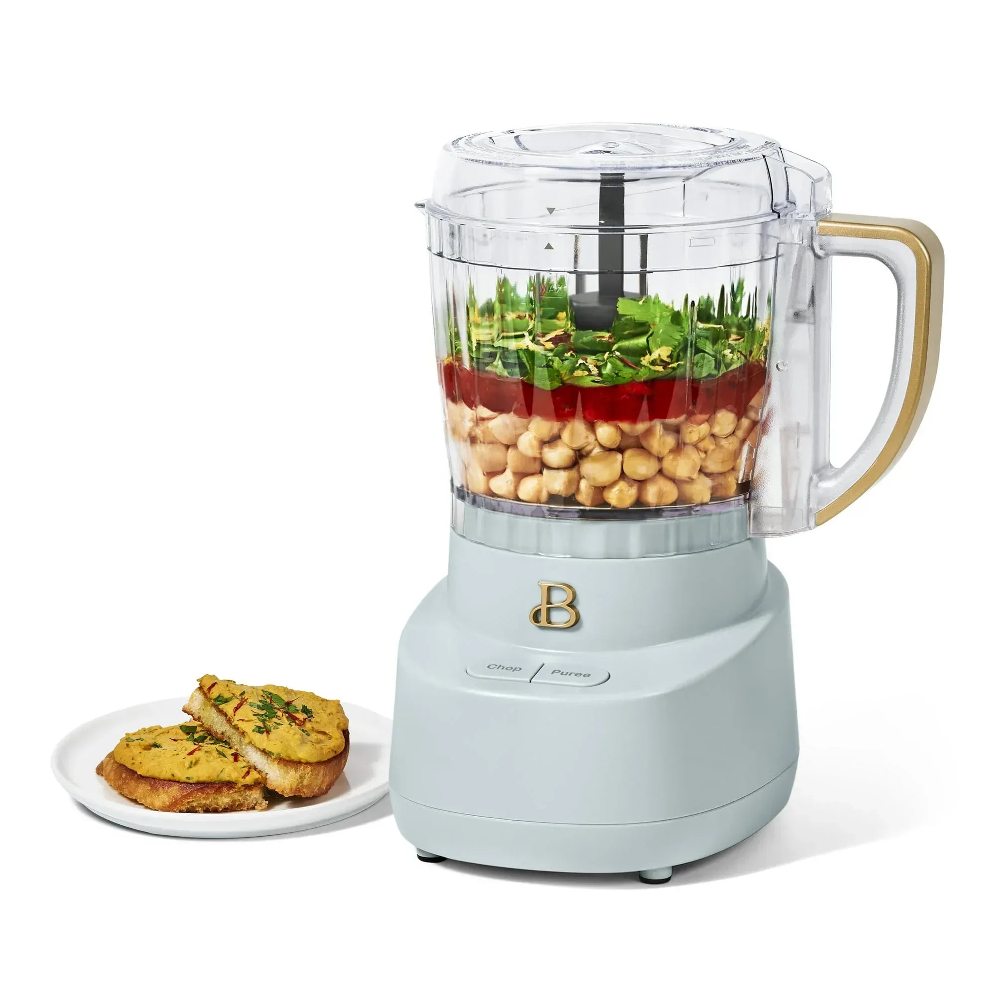 Beautiful 3-Cup Food Chopper, White Icing by Drew Barrymore