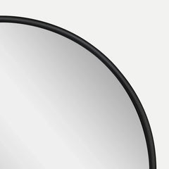 Mainstays 18x18 Black Round Small Decorative Wall Mirror for Bathroom or Living Room