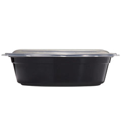 Mainstays 3-Compartment 1L Round Meal Prep Food Storage Container, 5 Pack