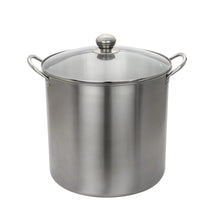 Stainless steel water bath canner pot with lid and side handles