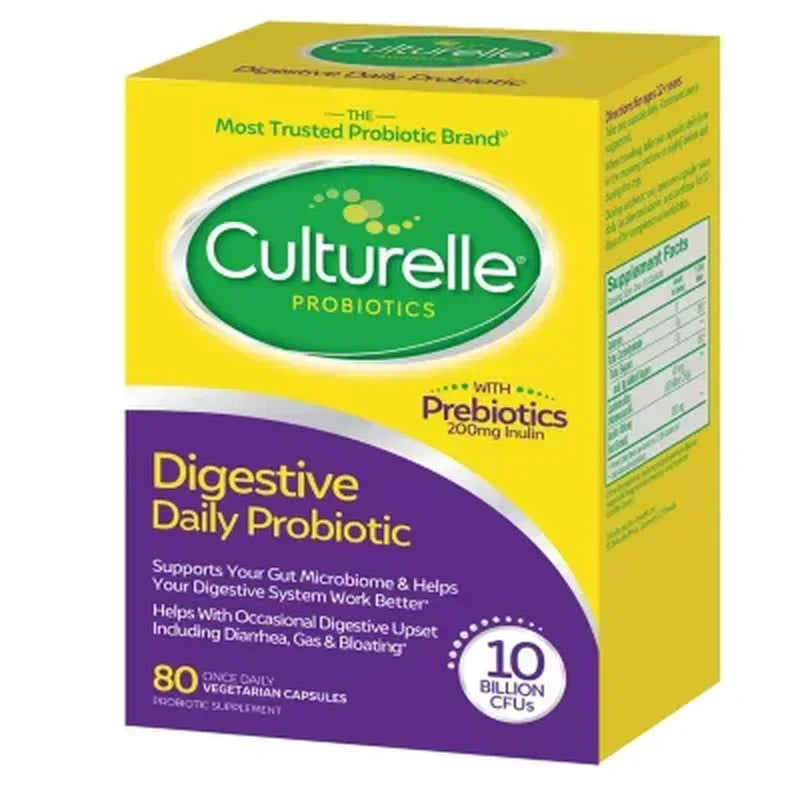 Culturelle Daily Probiotic Supplement Capsules, 10 Billion CFU (80 Ct.)