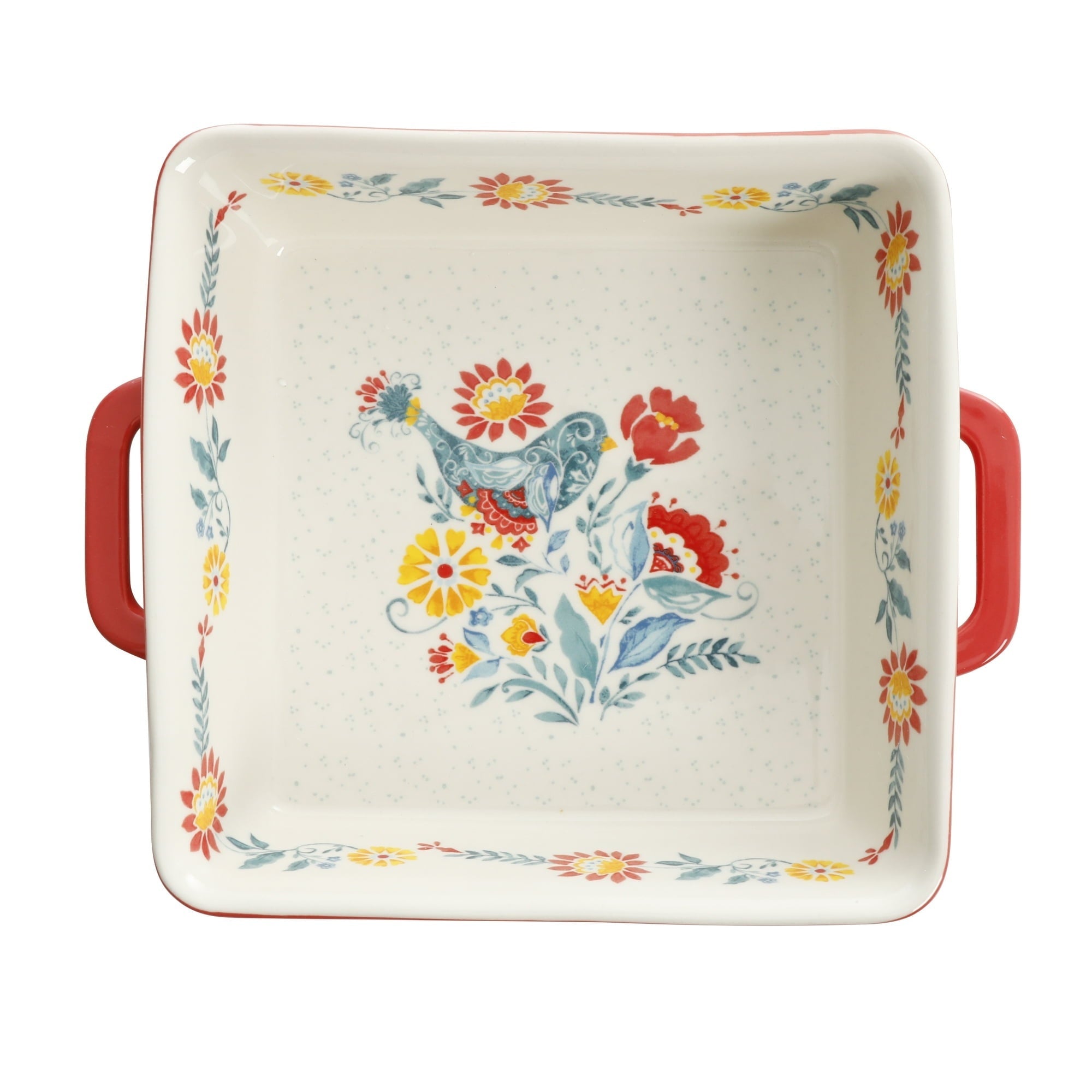 The Pioneer Woman Mazie 8 x 8-inch Square Baking Ceramic Bakers, Set of 2