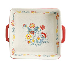 The Pioneer Woman Mazie 8 x 8-inch Square Baking Ceramic Bakers, Set of 2