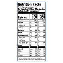 Success basmati rice nutrition facts with calories, fat, sodium, carbs and protein