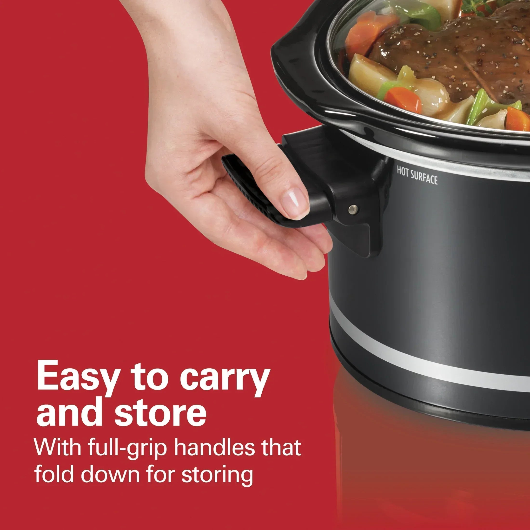 Hamilton Beach 8 Qt Slow Cooker, Stoneware Crock with Removable Pot - USA MEGA SHOP